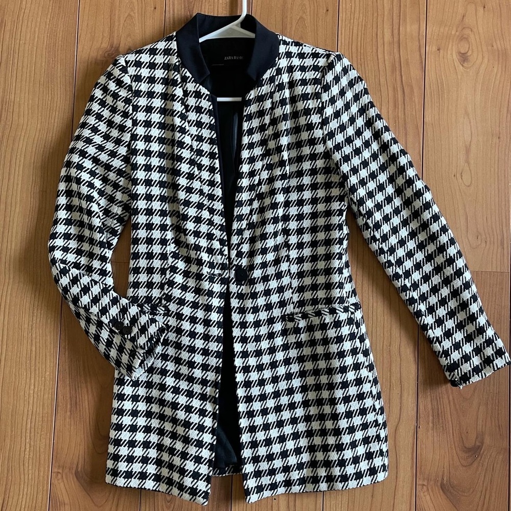 Zara Houndtooth Blazer